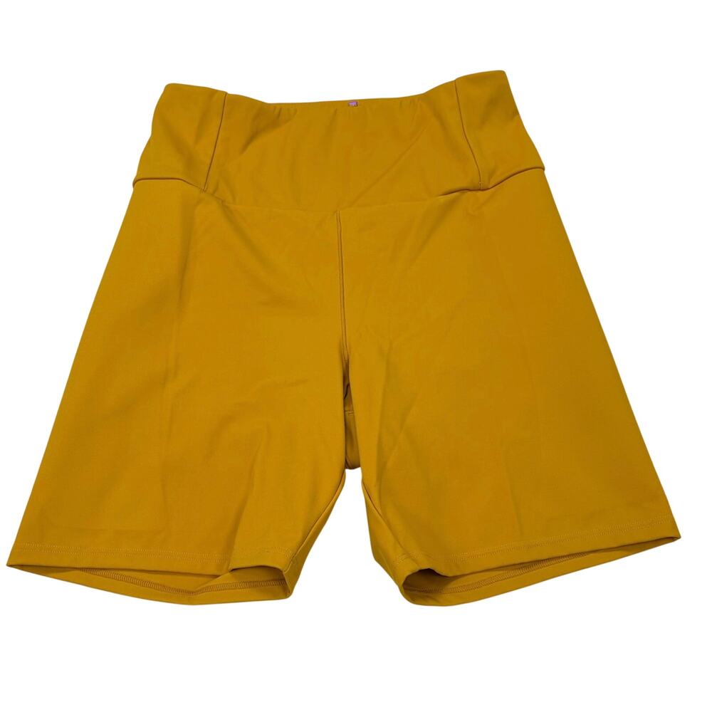 Yitty mustard bike shorts. Size M. no tags. Lizzo. athleisure, activewear